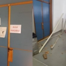 Crollo controsoffitto al dipartimento di fisica.
